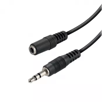 Vivanco VVAXJACK15MFK Καλώδιο επέκτασης ήχου 3,5-mm 1,5 m Μαύρο