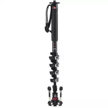 Manfrotto XPRO Monopod+ MVMXPROC5 Μονόποδο βίντεο από ανθρακονήματα 5 τμημάτων με βάση FLUIDTECH