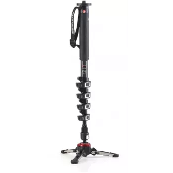 Manfrotto XPRO Monopod+ MVMXPROC5 Μονόποδο βίντεο από ανθρακονήματα 5 τμημάτων με βάση FLUIDTECH