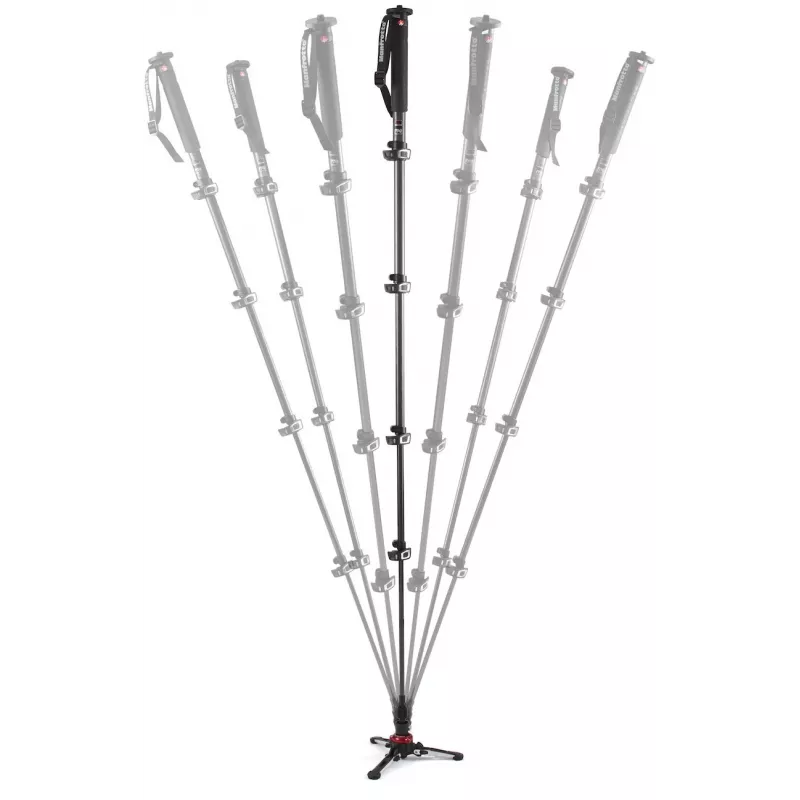 Manfrotto XPRO Monopod+ MVMXPROC5 Μονόποδο βίντεο από ανθρακονήματα 5 τμημάτων με βάση FLUIDTECH