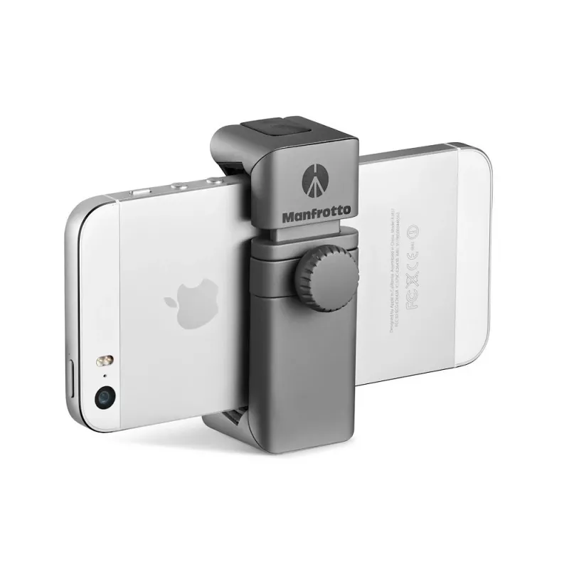 Manfrotto MTWISTGRIP Καθολική βάση smartphone με Twist-Lock, Αλουμίνιο, Μαύρο/Γκρι