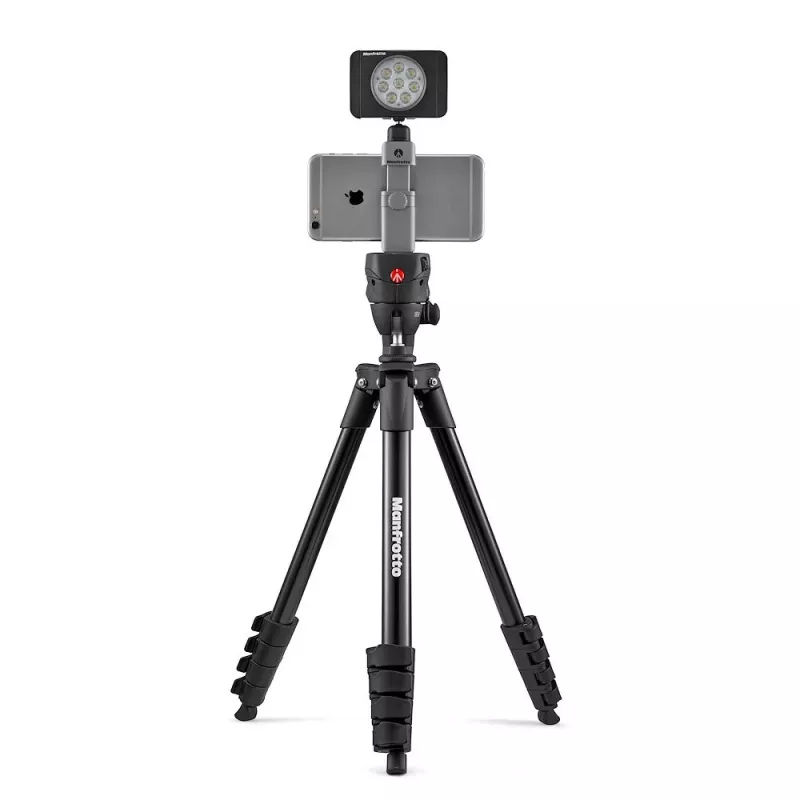 Manfrotto MTWISTGRIP Καθολική βάση smartphone με Twist-Lock, Αλουμίνιο, Μαύρο/Γκρι