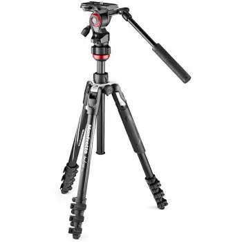 Manfrotto BEFREE Live Lever Σετ βίντεο τριπόδου από ανθρακονήματα με κεφαλή υγρών