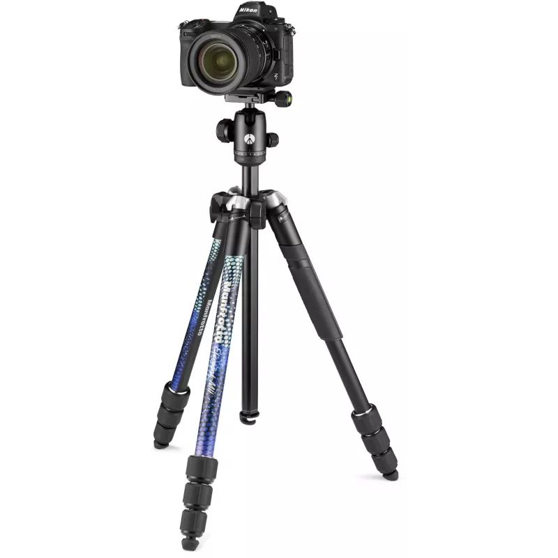 Manfrotto MKELMII4BL-BH Element MII Τρίποδο αλουμινίου 4 τμημάτων με κεφαλή μπίλιας, Μπλε