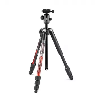 Manfrotto MKELMII4RD-BH Element MII Τρίποδο αλουμινίου 4 τμημάτων με κεφαλή μπίλιας, Κόκκινο