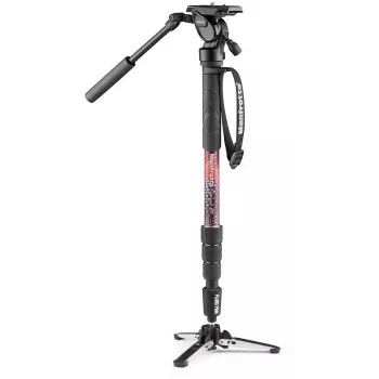 Manfrotto Element MII Τρίποδο βίντεο με κεφαλή υγρών 400, Αλουμίνιο, Μαύρο