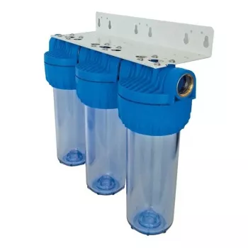 Senior Plus 3P BX Θήκη Φίλτρου Νερού 3/4 ίντσες BSP Διαφανής Θήκη για 9 3/4 ίντσες Φυσίγγια Φίλτρου