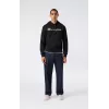 Champion ανδρικό Powerblend Fleece φούτερ με κουκούλα μαύρο M