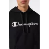 Champion ανδρικό Powerblend Fleece φούτερ με κουκούλα μαύρο M