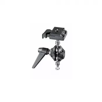 Manfrotto 155RC Δι-αξονική κεφαλή τριπόδου με γρήγορη απελευθέρωση, αντοχή 6 kg, πανοραμική 360°, αλουμίνιο, μαύρο
