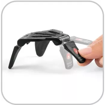 Manfrotto MP3-BK Επιτραπέζιο τρίποδο με ενσωματωμένη σφαιρική κεφαλή, μαύρο