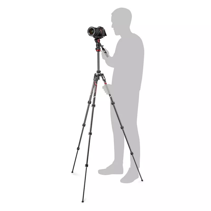 Manfrotto MVKBFRTC-LIVE Σετ βίντεο τριπόδου ανθρακονημάτων με κεφαλή Befree Live Fluid
