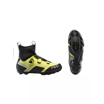 Northwave Celsius XC Χειμερινά παπούτσια MTB μαύρο/κίτρινο φθορίζον