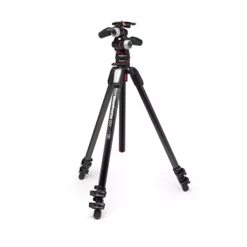 Manfrotto MK055CXPRO33WQR τρίποδο carbon με 3 τμήματα ποδιών και XPRO 3-way κεφαλή