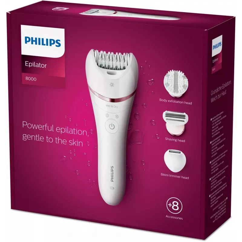 Philips 8000 Series Αποτριχωτική μηχανή BRE735/00 Υγρή και Στεγνή