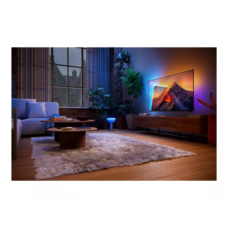 Philips 50PQS8611/12 50 ιντσών QLED 4K Smart TV, TITAN OS, Ambilight