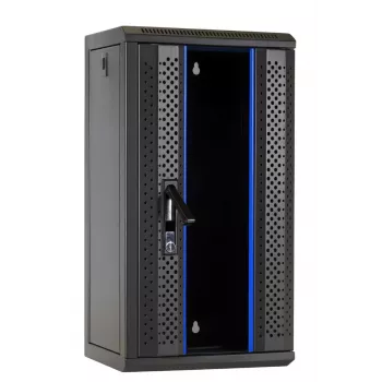 DSIT DS10-3312 12U 10 ιντσών Επιτοίχια Θήκη Server με Γυάλινη Πόρτα, 312x310x618 mm, Μαύρο