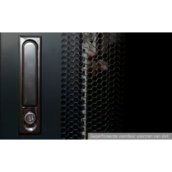 DSIT 42U 19 ιντσών Server Rack με Διάτρητη Μπροστινή Πόρτα, 600x1200x2000 mm, Μαύρο