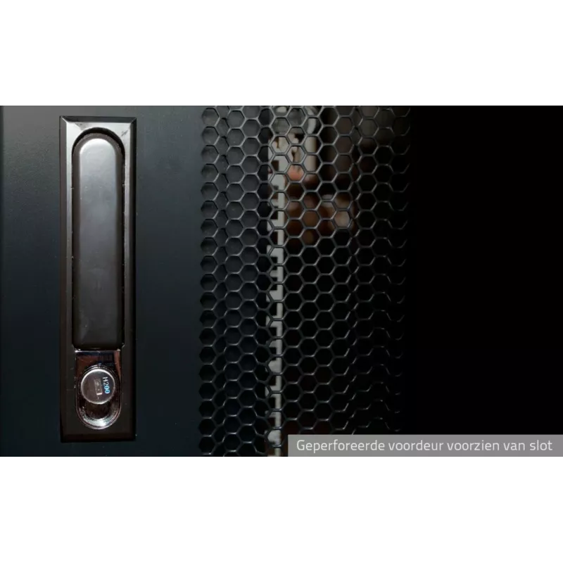 DSIT 42U 19 ιντσών Server Rack με Διάτρητη Μπροστινή Πόρτα, 600x1200x2000 mm, Μαύρο