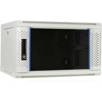 DSIT DS6406W 6U Επιτοίχια Θήκη Server με Γυάλινη Πόρτα, Λευκό, 600 x 450 x 367 mm