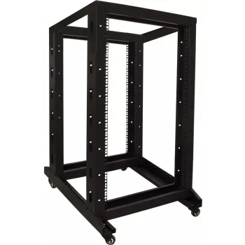 DSIT 22U 19 ιντσών Ελεύθερο Server Rack με Ρόδες, 600x800x1200 mm, ασυναρμολόγητο, μαύρο
