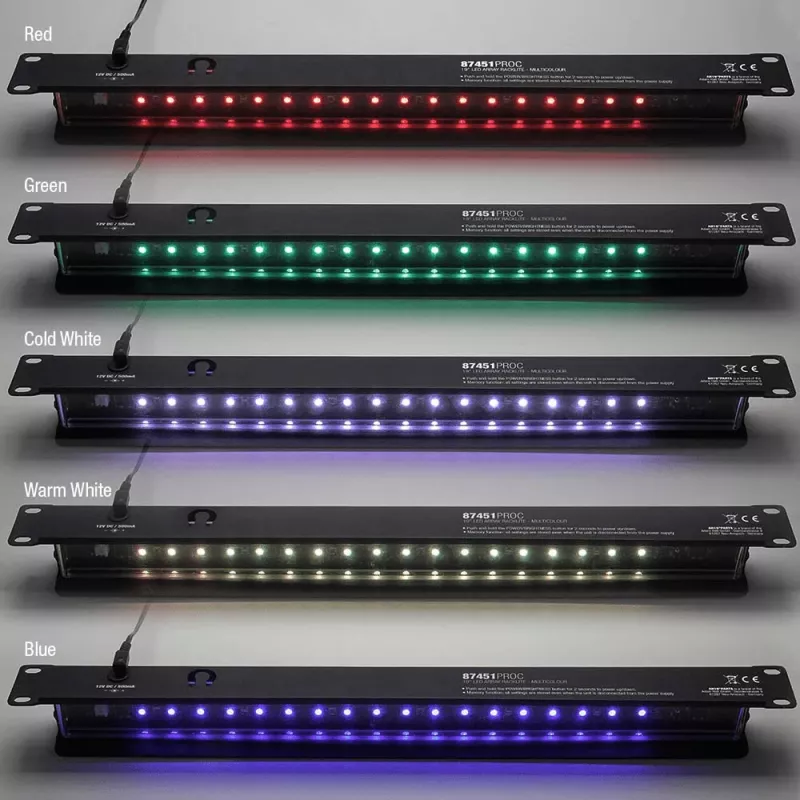 DSIT DS-LT-D2 Φωτισμός LED rack 19 inch 1U, πολύχρωμος