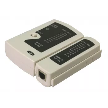 DSIT Ελεγκτής καλωδίων δικτύου για RJ11 RJ12 RJ45 ISDN Cat5 Cat5e Cat6 Cat6a UTP STP με ένδειξη LED