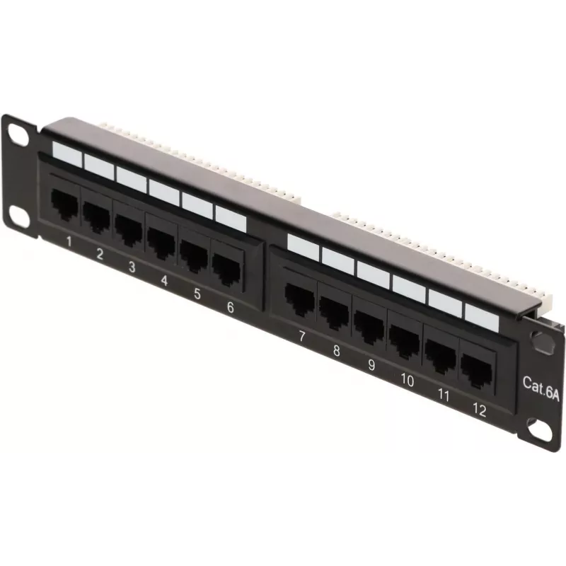 DSIT Patch panel 10 inch 12 θυρών UTP CAT 6a DS-10Patch6a-12UTP