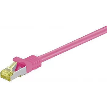 DSIT Καλώδιο δικτύου RJ45 S/FTP (PiMF) με καλώδιο Cat.7, ροζ, 1m (DC-79-010)