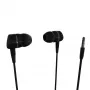 Vivanco VVEARSOLIDSOUNDK Ακουστικά in-ear με μικρόφωνο, βύσμα 3,5 mm, ισορροπημένος ήχος με δυνατό μπάσο, μαύρο