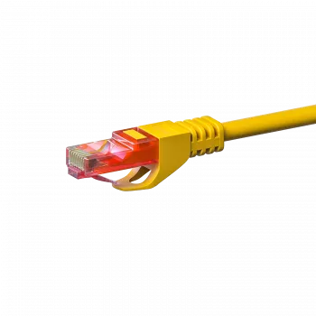 DSIT CAT6 U/UTP καλώδιο δικτύου Ethernet patch, 0,25 m, κίτρινο, 100% χαλκός, RJ45, 10 Gbit/s, 250 MHz