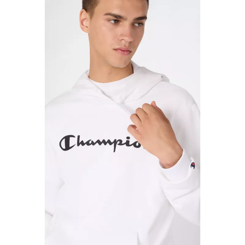 Champion ανδρικό φούτερ με κουκούλα λευκό 221917 WW001 L