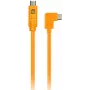 Γωνιακό καλώδιο tethering USB-C σε USB-C Tether Tools TetherPro 50 cm, Orange (CUCRTC1-ORG)