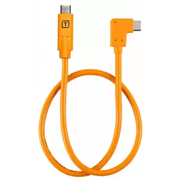 Γωνιακό καλώδιο tethering USB-C σε USB-C Tether Tools TetherPro 50 cm, Orange (CUCRTC1-ORG)