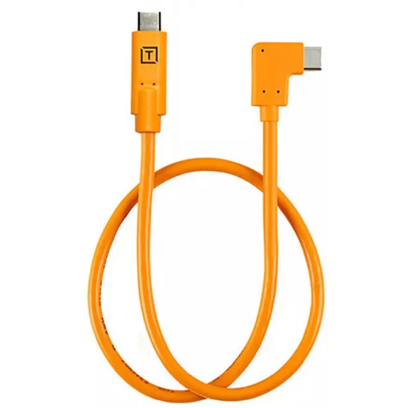 Γωνιακό καλώδιο tethering USB-C σε USB-C Tether Tools TetherPro 50 cm, Orange (CUCRTC1-ORG)