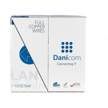 DSIT DANICOM CAT6 UTP 305m PVC (Fca) Καλώδιο δικτύου συμπαγούς χαλκού