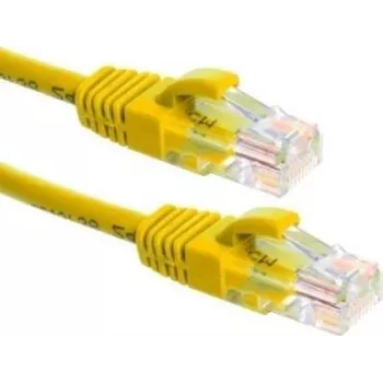 DSIT UTP Cat6a Καλώδιο εγκατάστασης, 100% Χαλκός, Κίτρινο, 0,25 m, DC-U6A7-002