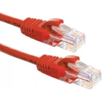 DSIT CAT6a Καλώδιο δικτύου 100% Χαλκός - U/UTP - 0,50 μέτρα - Κόκκινο (DC-U6A5-005)