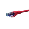 DSIT CAT6a Καλώδιο δικτύου 100% Χαλκός - U/UTP - 0,50 μέτρα - Κόκκινο (DC-U6A5-005)