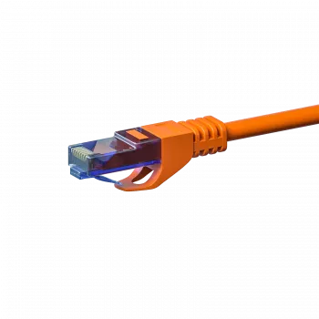 DSIT CAT6a Καλώδιο δικτύου 100% Χαλκός - U/UTP - 1 Μέτρο - Πορτοκαλί (DC-U6A6-010)