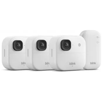 Κάμερα ασφαλείας Amazon Blink Outdoor 2K+, σύστημα 3 καμερών, λευκή (B0F95QGG7M)