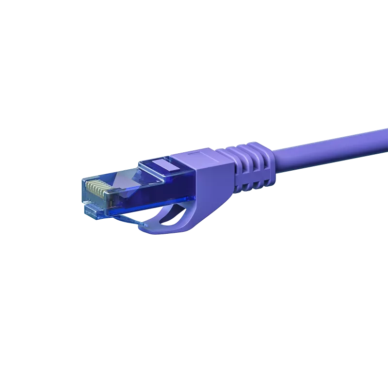 DSIT CAT6a U/UTP 100% Χαλκός Καλώδιο Δικτύου Patch, 20m, Βιολετί