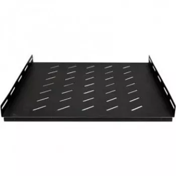 DSIT Heavy-Duty Σταθερό Ράφι Rack για Ερμάρια Server Βάθους 600mm, 1U, Αντοχή 100kg, Μαύρο