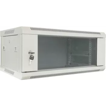 DSIT DS6404W 4U Ερμάριο Server Τοίχου με Γυάλινη Πόρτα, 600 x 450 x 280 mm, Λευκό