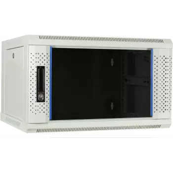 DSIT DS6404W 4U Ερμάριο Server Τοίχου με Γυάλινη Πόρτα, 600 x 450 x 280 mm, Λευκό
