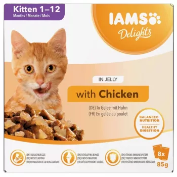 EUKANUBA IAMS DELIGHTS Γατάκια σε ζελέ Υγρή τροφή για γάτες 8x85g