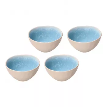 ROSE&TULIPANI Concerto Fuse Azzurro Σετ με 4 μεσαία μπολ 15 cm