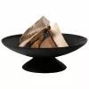 Fire Bowl L Χυτοσίδηρος Εστία φωτιάς για εξωτερικό χώρο, 60 cm στρογγυλή, για ξύλα & κάρβουνα, Μαύρο