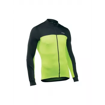 Northwave Force 2 Ανδρικό κοντομάνικο ποδηλατικό jersey Μαύρο Κίτρινο Φωσφορίζον Μέγεθος S