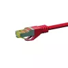 DSIT Cat.7 S/FTP PiMF RJ45 Καλώδιο δικτύου, Κόκκινο, 50 m (DC-75-500)